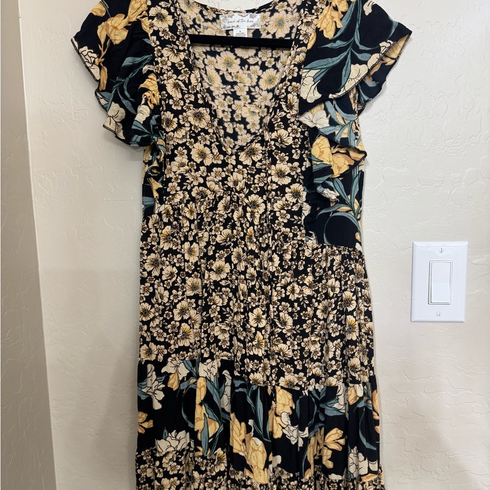 Band of the Free. Midi floral Dress